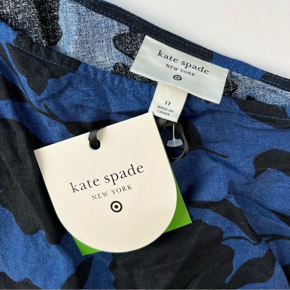 Kate Spade One Shoulder Jumpsuit, Blue & Black Floral, 17 - Picture 5 of 7